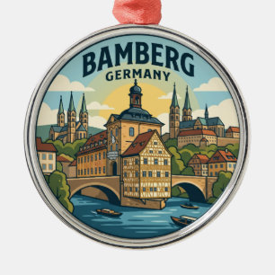 Bamberg Germany Metal Ornament