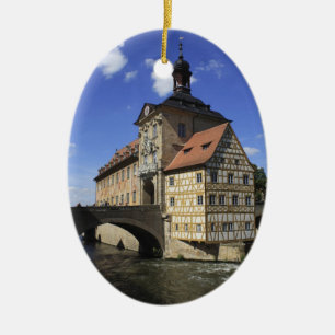 Bamberg, Germany's Rathaus Ceramic Tree Decoration