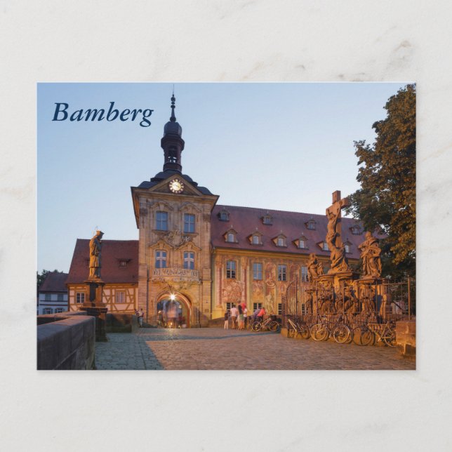 Bamberg on the Obere Bridge Postcard (Front)