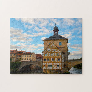 Bamberg Town Hall Fachwerkhaus Germany. Jigsaw Puzzle