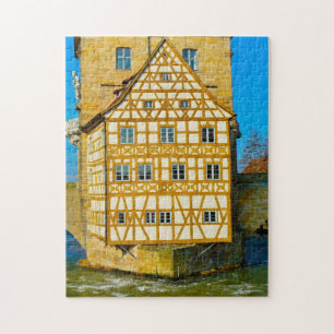 Bamberg Town Hall Fachwerkhaus Germany. Jigsaw Puzzle