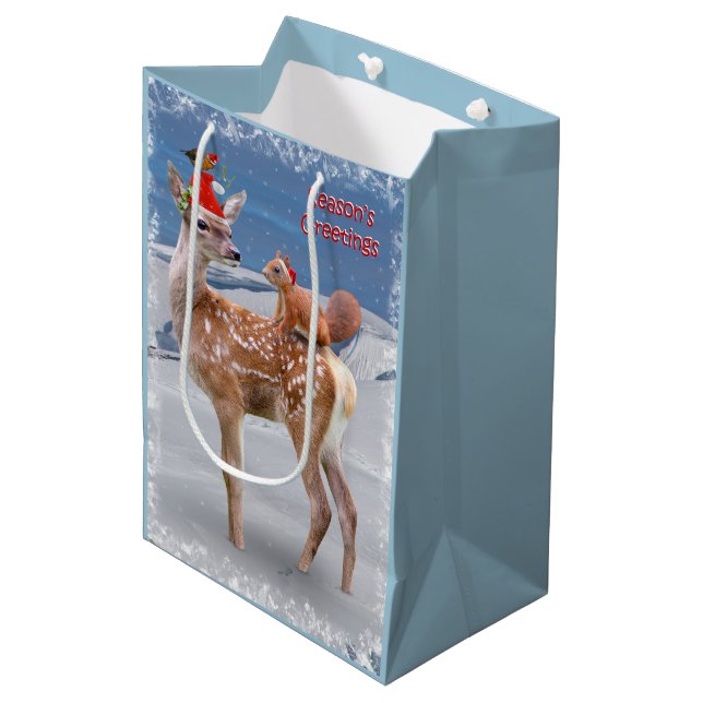 Bambi and Friends Medium Gift Bag (Front Angled)