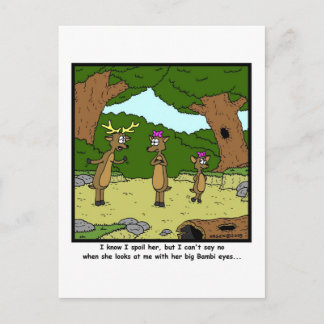Bambi Eyes: Deer Cartoon Postcard