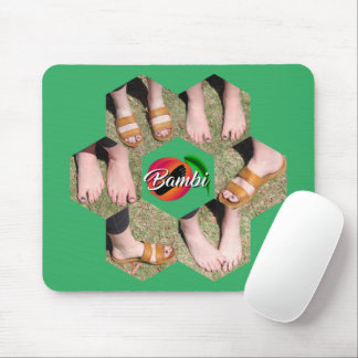 Bambi Feet Honeycomb Photo Grid Mousepad