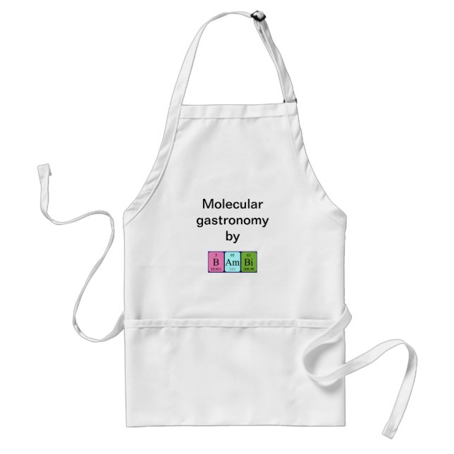 Bambi periodic table name apron (Front)
