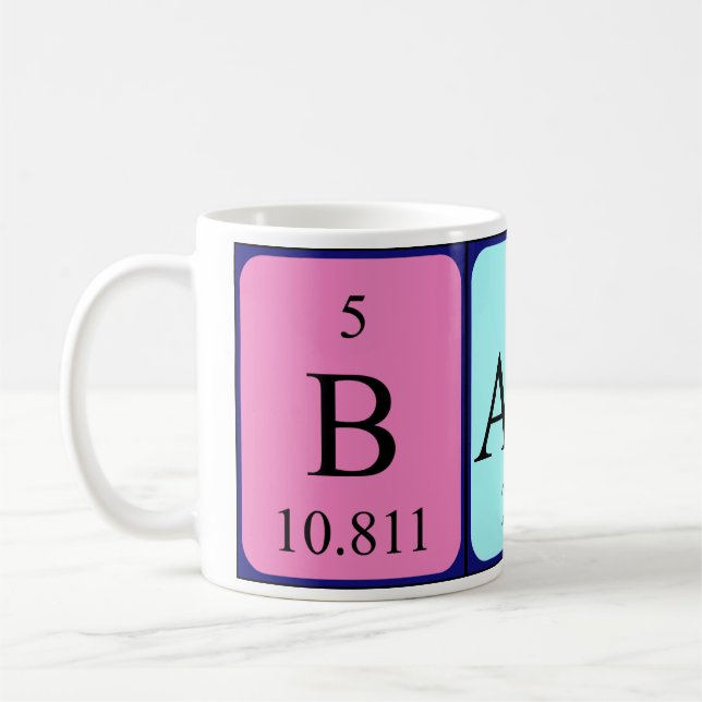 Bambi periodic table name mug (Left)