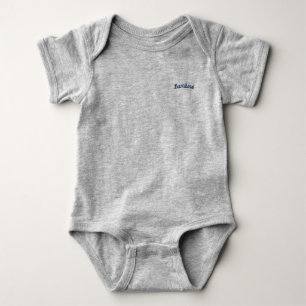 Bambino / 'Baby Boy' Mammaprada Bodysuit, Grey Baby Bodysuit