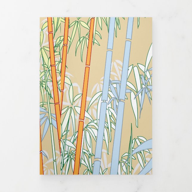 Bamboo 2 Tri-Fold holiday card (Cover)