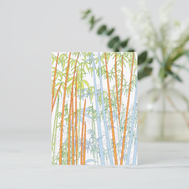 Bamboo 3 holiday postcard (Standing Front)