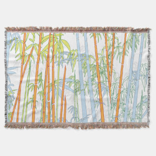 Bamboo 3 throw blanket
