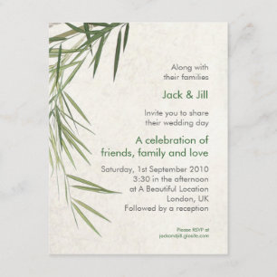 Bamboo 4.25x5.25 invitation