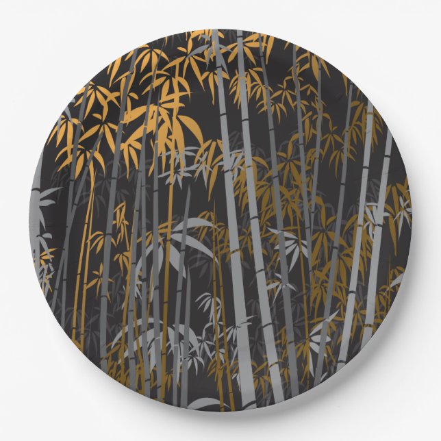 Bamboo 4 paper plate (Front)