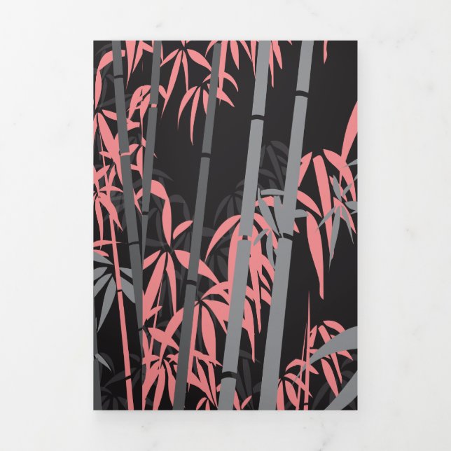 Bamboo 5 Tri-Fold holiday card (Cover)