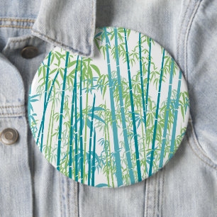 Bamboo 6 cm round badge