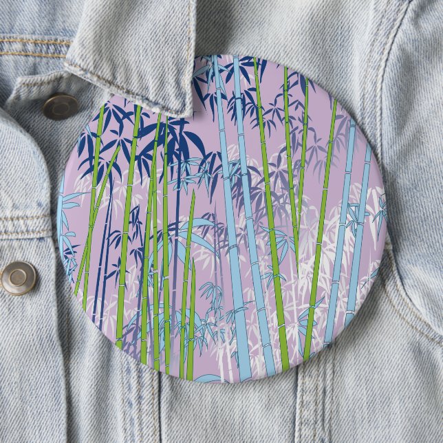 Bamboo 6 Cm Round Badge (In Situ)