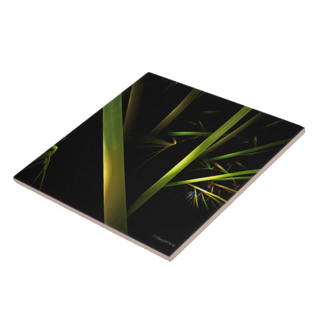 Bamboo Abstract Ceramic Tile (Side)