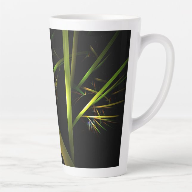 Bamboo Abstract Latte Mug (Right)
