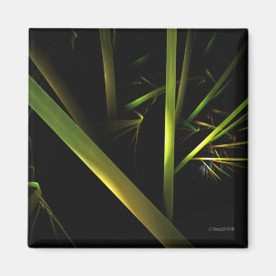 Bamboo Abstract Magnet