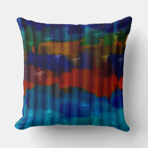 Bamboo Acrylic Painting #2 Cushion