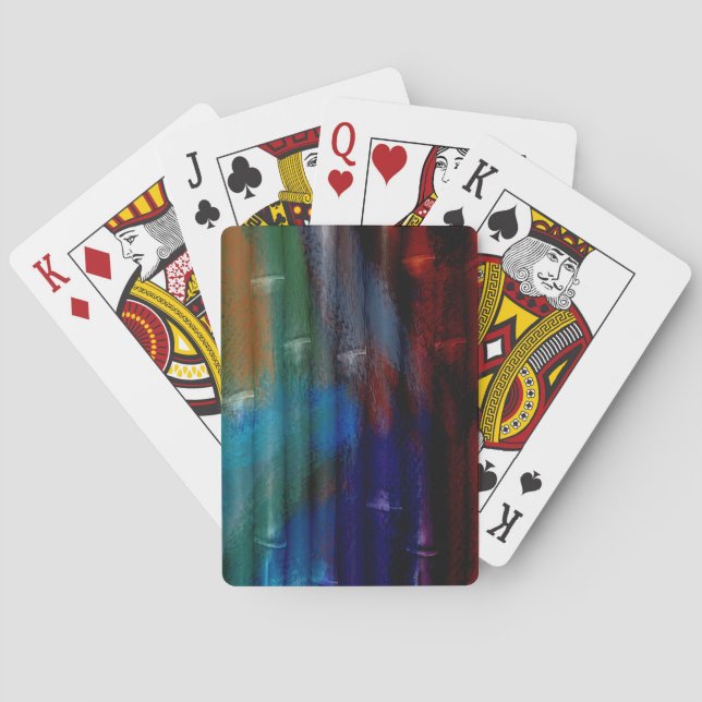 Bamboo Acrylic Painting #3 Playing Cards (Back)
