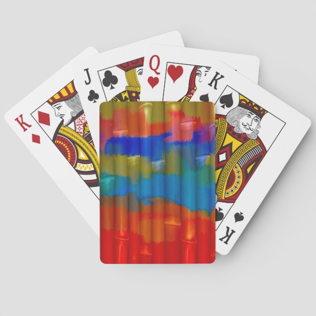Bamboo Acrylic Painting Playing Cards (Back)