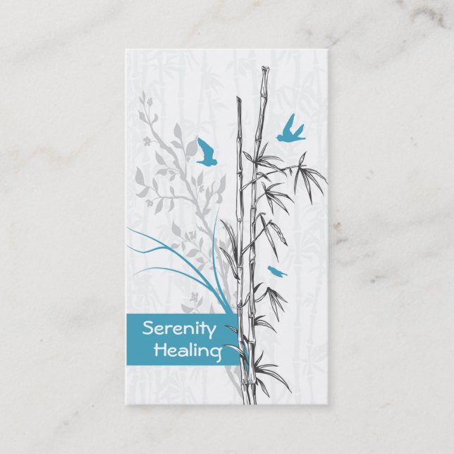 bamboo and bluebirds business cards (Front)