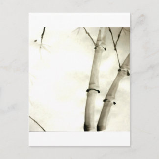 Bamboo and leaves postcard