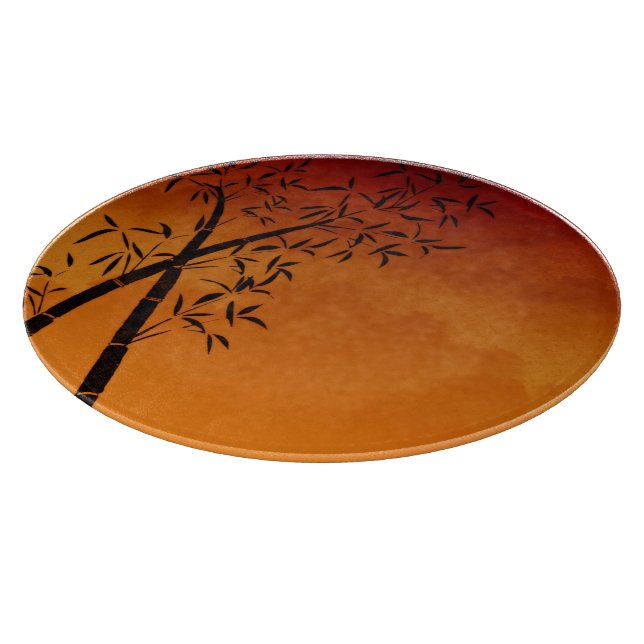 Bamboo and mountain view cutting board (Corner)