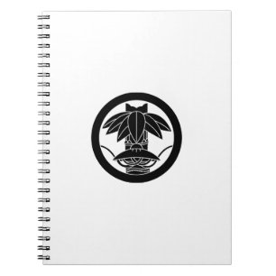 Bamboo and sedge hat in circle notebook