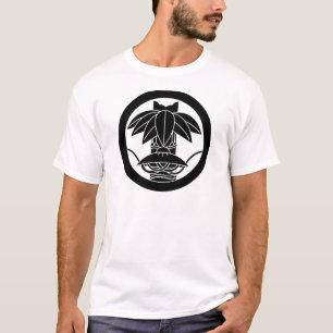 Bamboo and sedge hat in circle T-Shirt