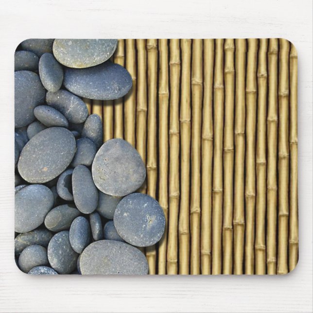 Bamboo and Stones Mouse Pad (Front)