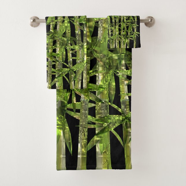 Bamboo Art 4 Bathroom Towel Set (Insitu)