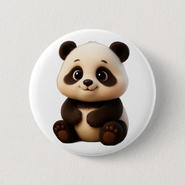 - "Bamboo Baby" – 6 Cm Round Badge (Front)