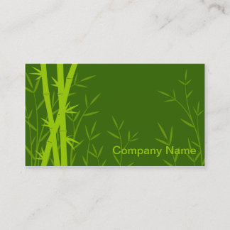 Bamboo background business card