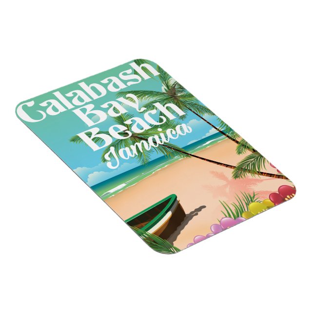 Bamboo Beach Jamaica Magnet (Right Side)