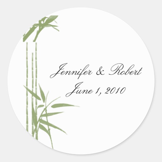 Bamboo Beauty Envelope Seals and Stickers (Front)