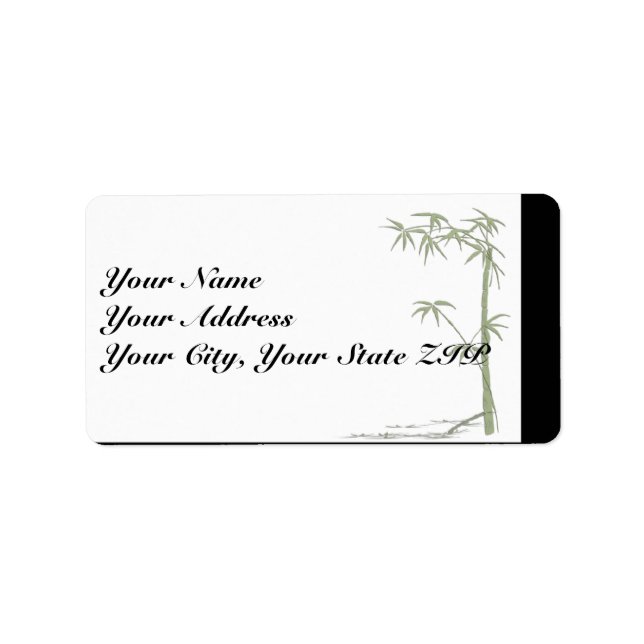 Bamboo Beauty Label (Front)