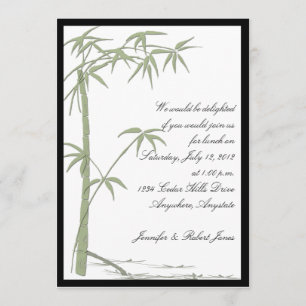Bamboo Beauty Party Invitation