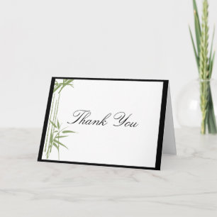 Bamboo Beauty Thank You card