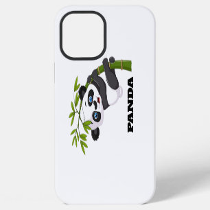 Bamboo Buddy Happy Little Panda Swinging in the Ba iPhone 12 Pro Max Case