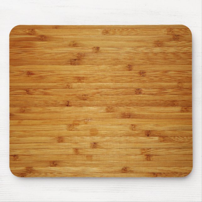 Bamboo Butcher Block Mouse Pad (Front)