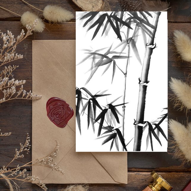 Bamboo - Chinese Style - unframed Postcard (Creator Uploaded)
