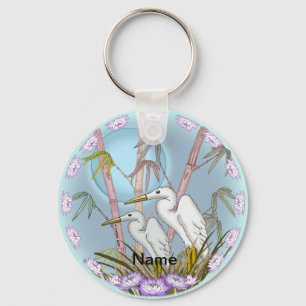 Bamboo Cranes  keychain