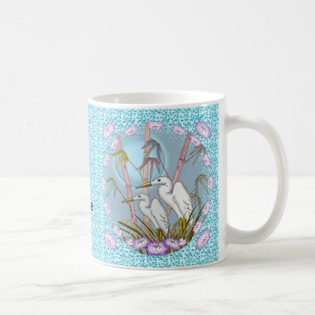 Bamboo Cranes mug (Right)
