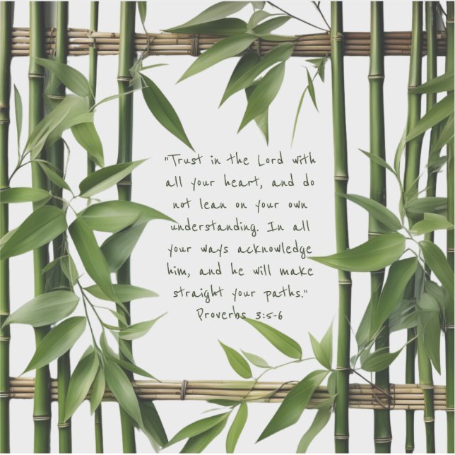 Bamboo Customisable Bibe Verse Custom-Cut Vinyl  (Front)