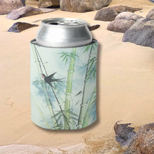 Bamboo Forest - green Can Cooler