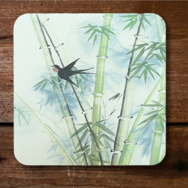Bamboo Forest - green Coaster (Creator Uploaded)