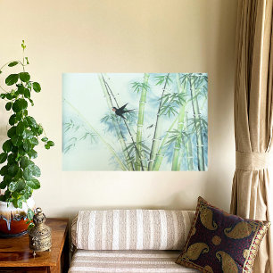 Bamboo Forest - green Poster