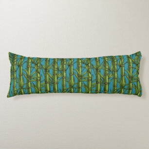 Bamboo forest in green body cushion