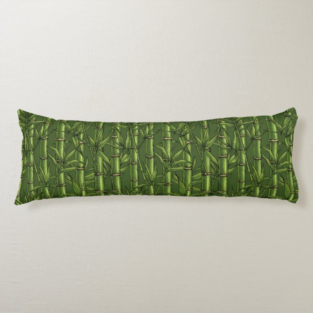 Bamboo forest in green body cushion (Front)